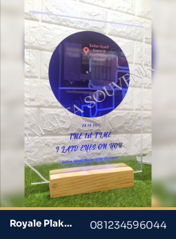 Plakat Akrilik LED Light Up