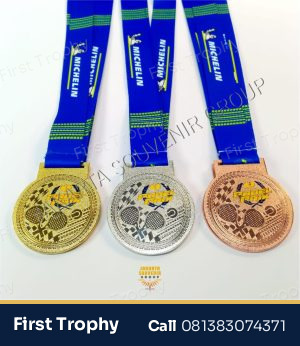 Medali Zinc Alloy Champion 3D