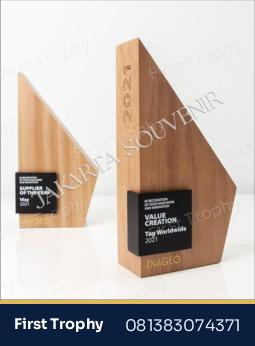 Plakat Kayu + Akrilik Premium