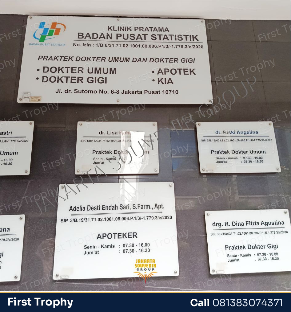 Papan Nama Kantor - First Trophy