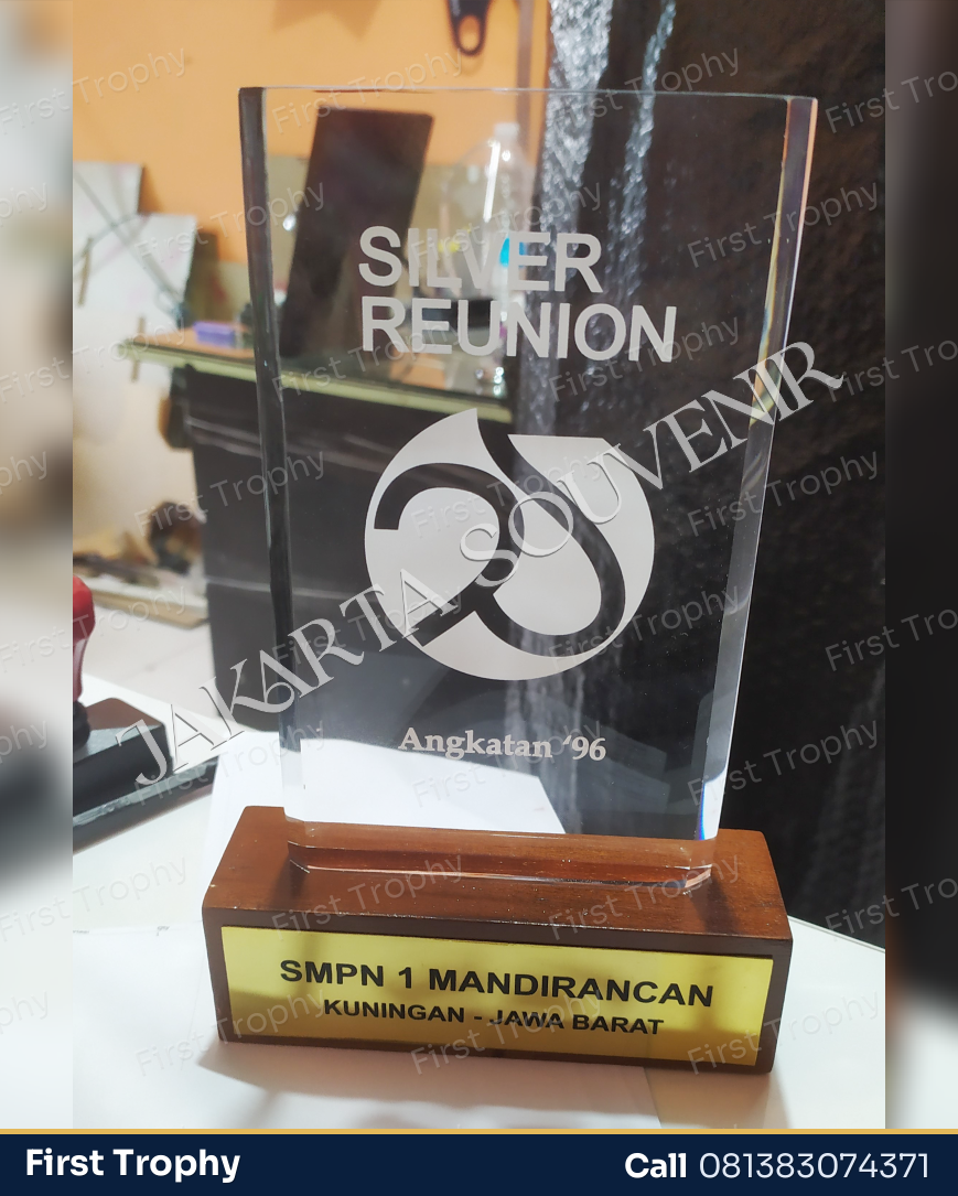 Plakat Akrilik+Kayu Sekolah - First Trophy