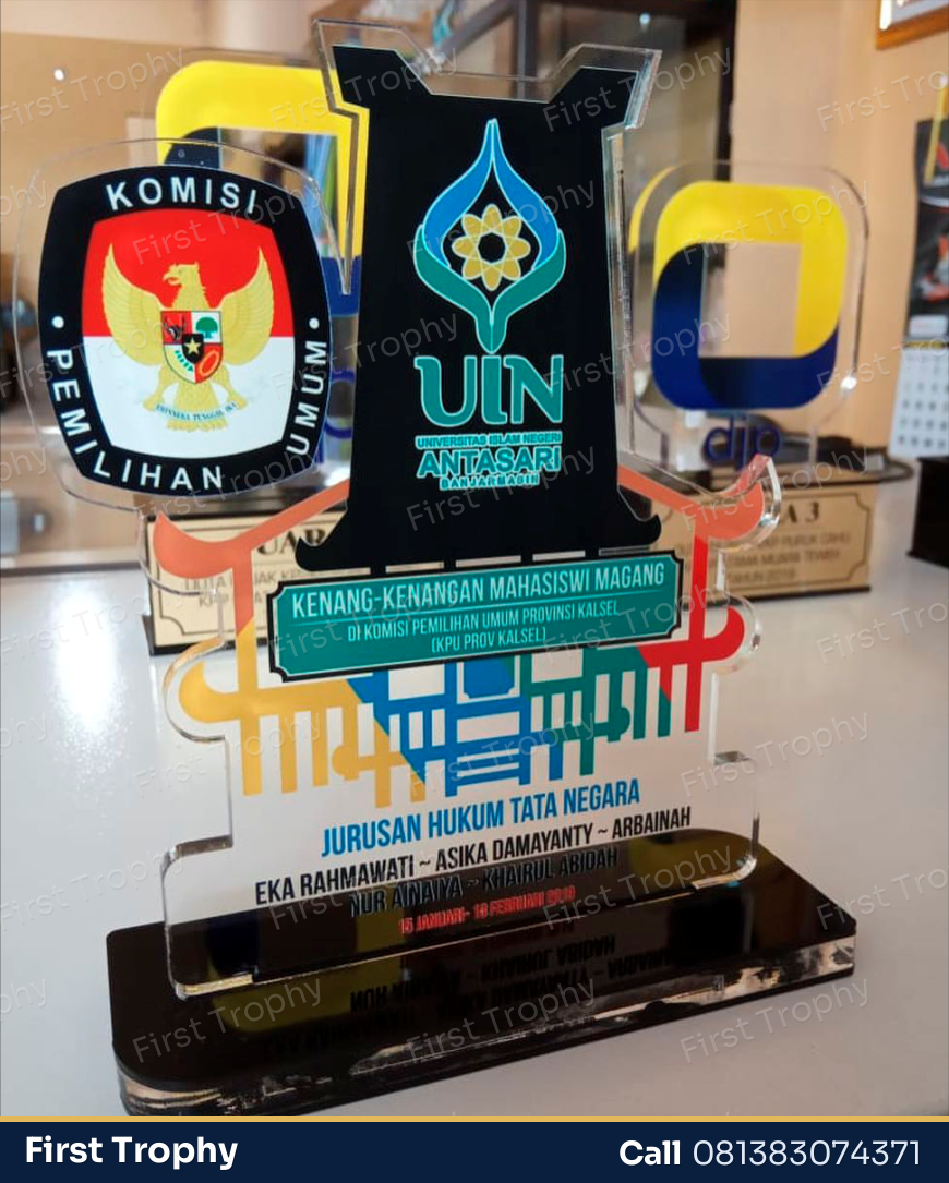 Pin Akrilik Logo Pemerintah - First Trophy