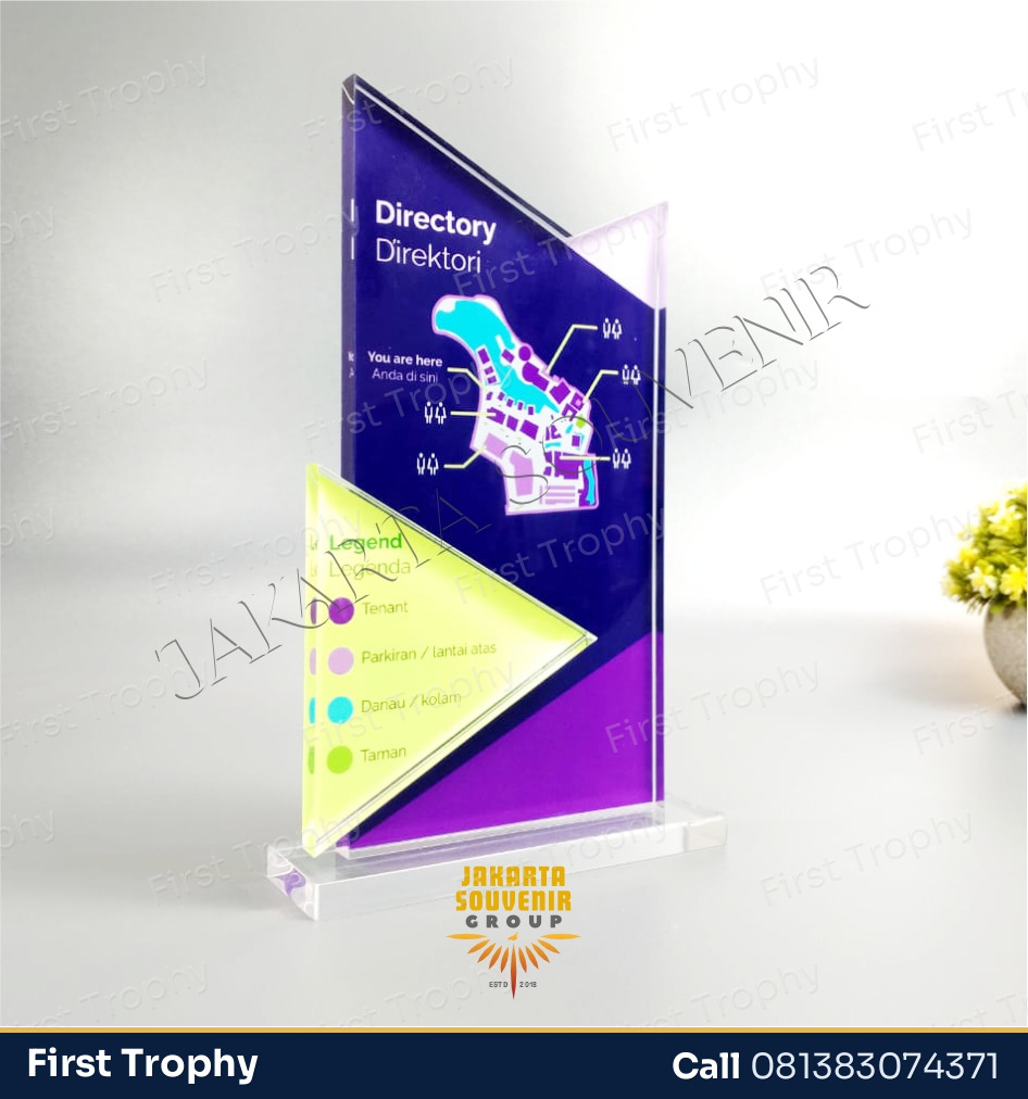 Plakat Akrilik Peta Indonesia - First Trophy
